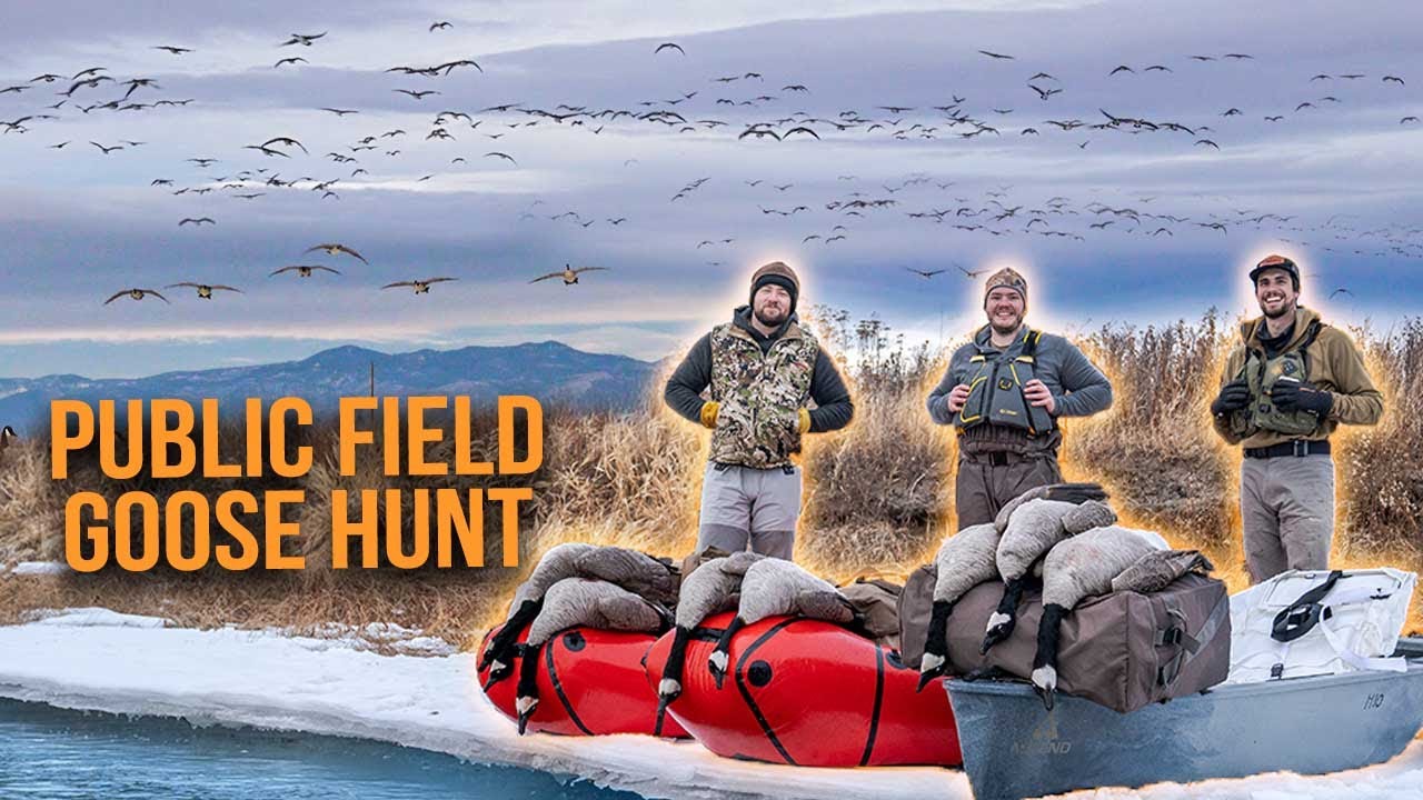 PUBLIC LAND GOOSE HUNT | Sketchy River Crossing for Access