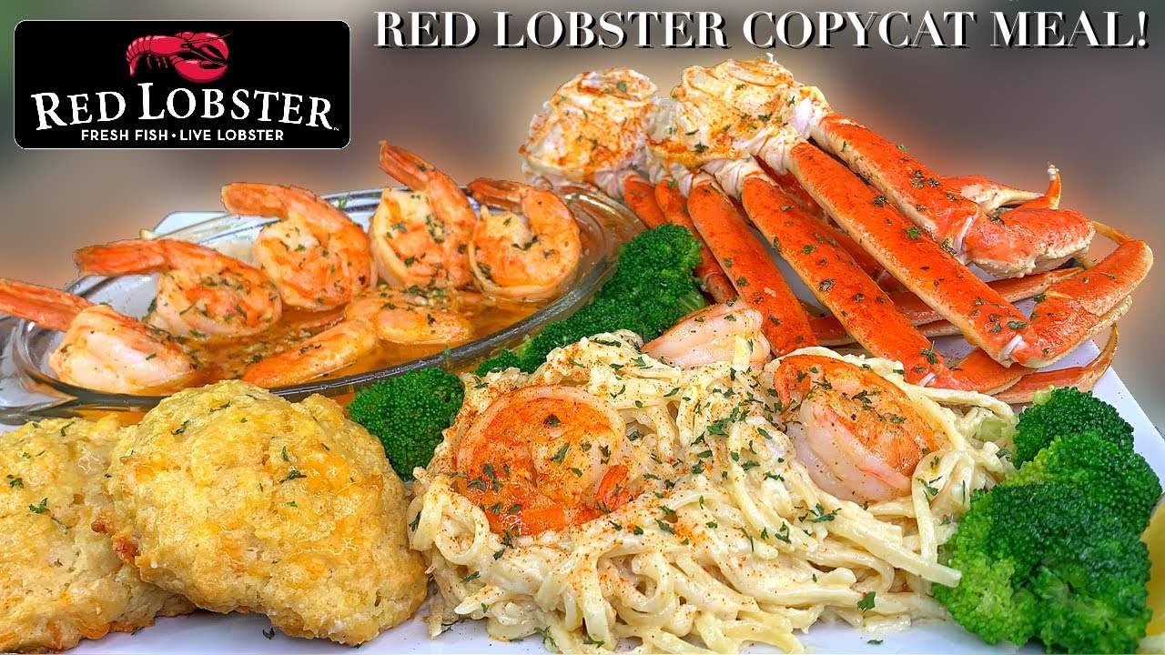 HOW TO MAKE A RED LOBSTER COPYCAT MEAL! (SNOW CRABS + SHRIMP SCAMPI + SHRIMP LINGUINE ALFREDO)
