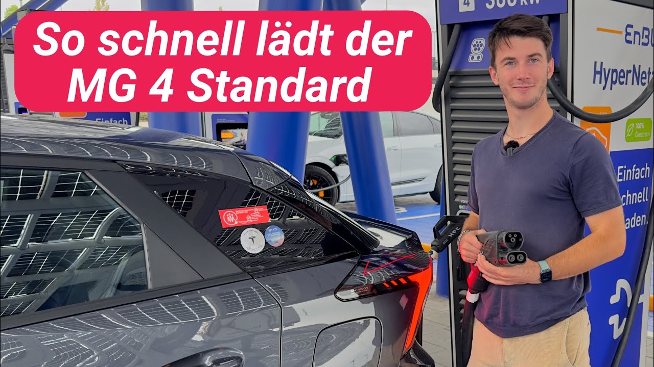 MG 4 Standard Aufladen am Schnellader, in der Stadt und an der Wallbox