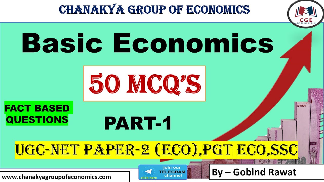 Basic Economics 50 MCQ||Part-1|for  UGCNET|PGT ECONOMICS