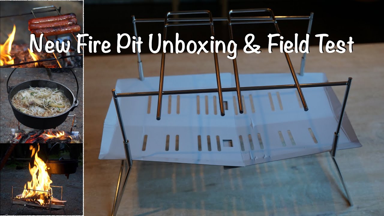 New Portable Fire Pit Unboxing & Field Test | TokyoCamp | Full Review | Camping Food