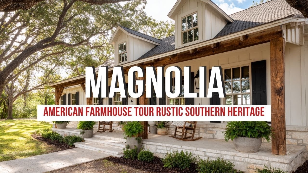 Magnolia Market American Farmhouse Tour Rustic Southern Heritage Meets Cozy Simplicity