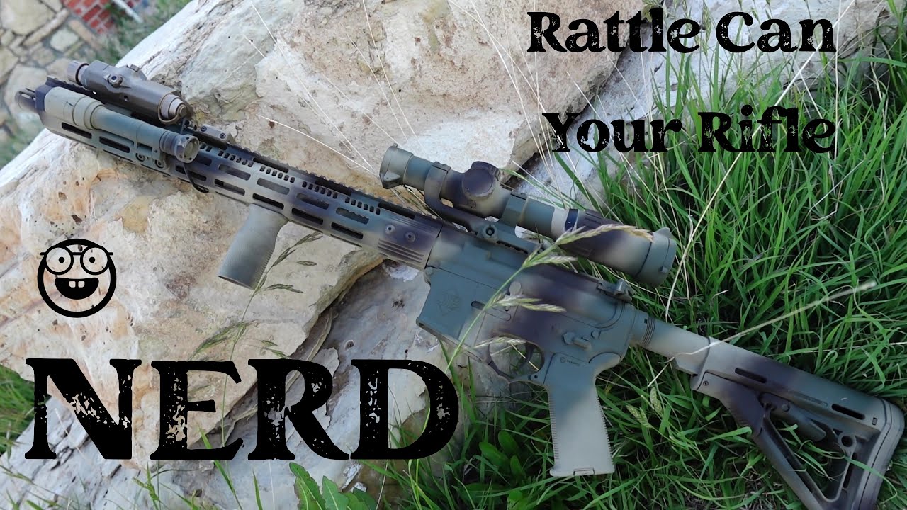 SPRAY PAINT rifle CAMO l STRIPING METHOD