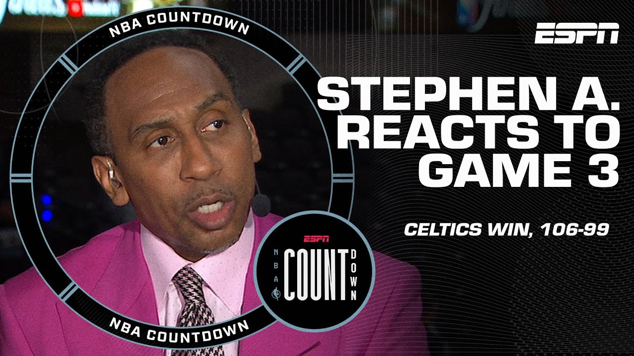 Celtics-Mavericks Game 3 Reaction: I’ve got my broom ready! – Stephen A. | NBA Countdown