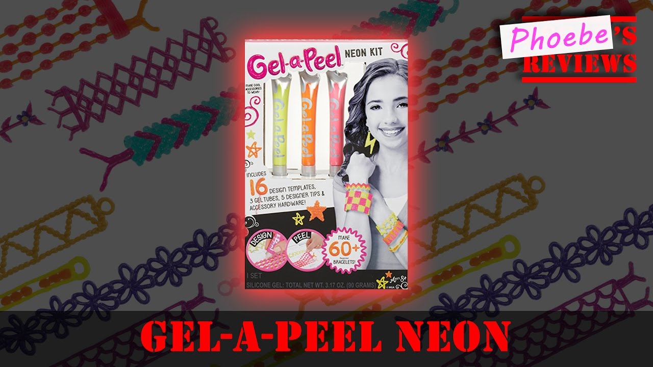 Gel-a-Peel Neon Jewellery Kit Unboxing - A Kid's Demonstration and Review (Christmas Gift 2016)