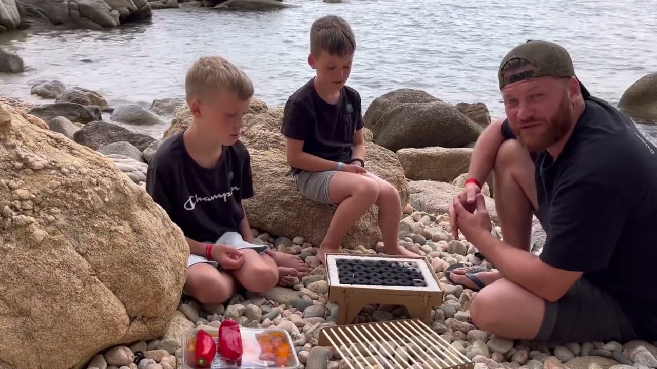 Wir testen den #casusgrill in #spanien 🇪🇸 #outdoor #grill #test #strand #nature #survival