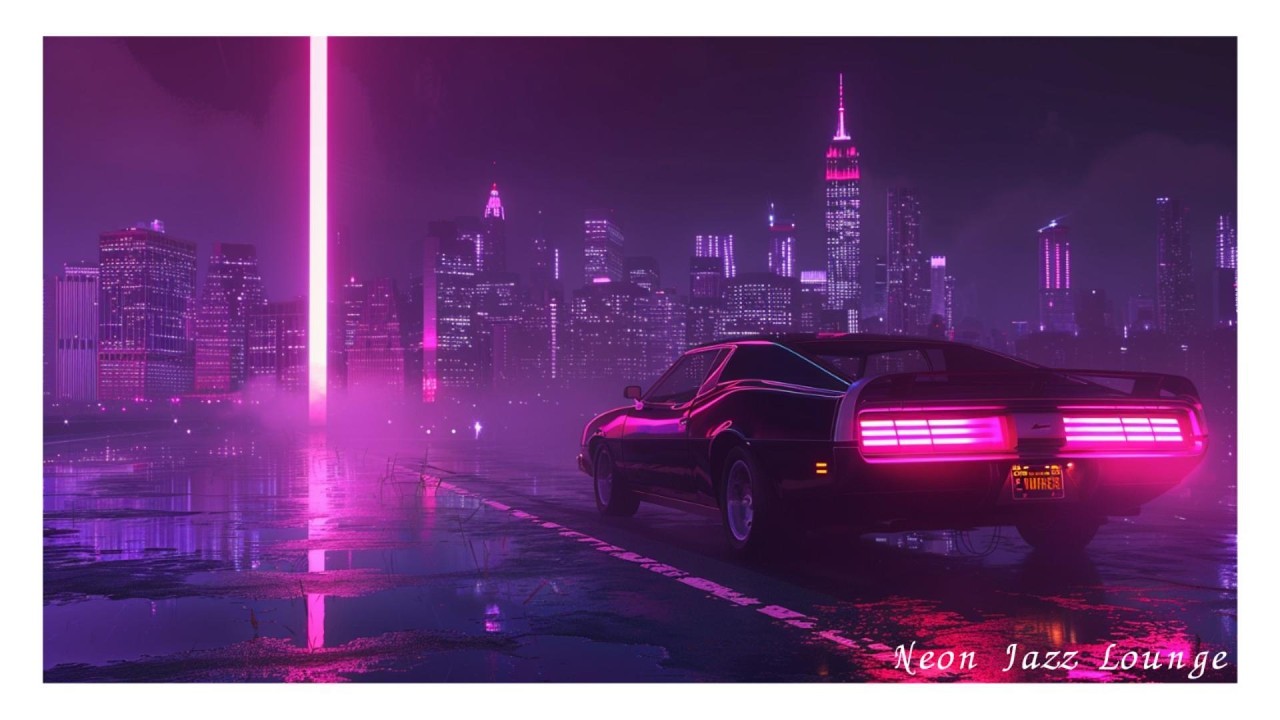 Neon Skyline Jazz House Mix Violet Focus Flow