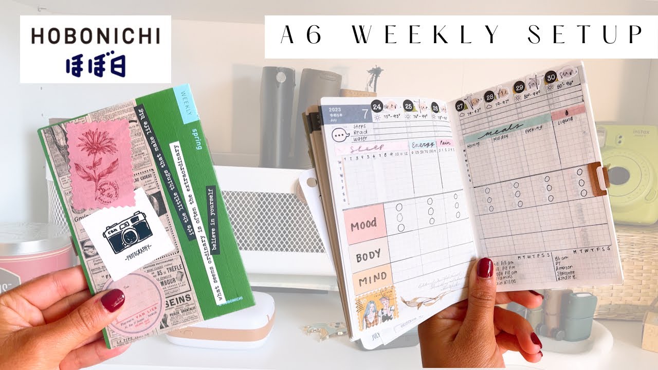 Hobonichi A6 weekly supplement Set up | *How I am plan to use it*