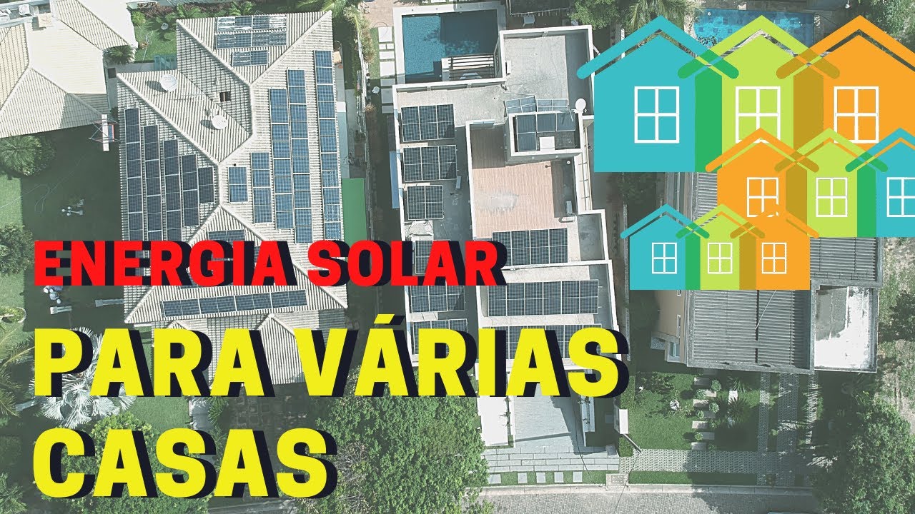 Energia Solar para várias casas. Como funciona?