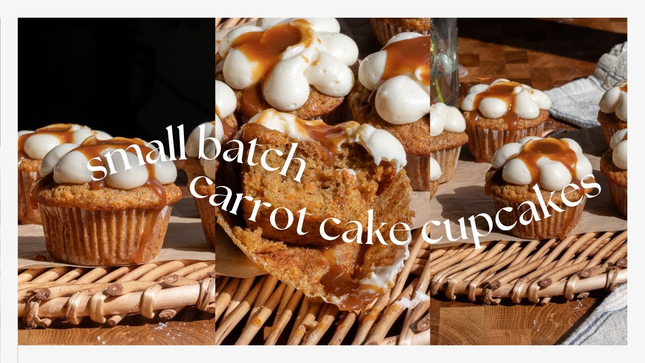 Small Batch Carrot Cake Cupcakes