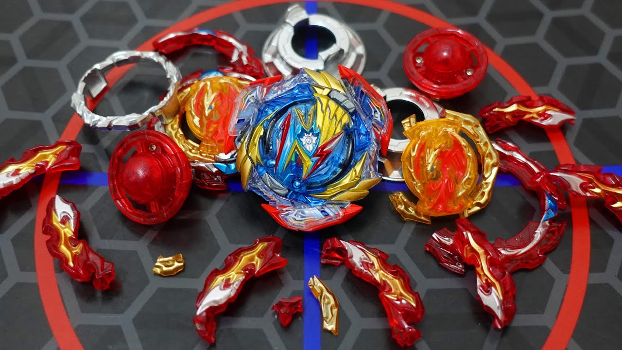 RIP! ULTIMATE VALKYRIE BROKE PROMINENCE PHOENIX FLAME BRAND (Takara Tomy VS Flame) Beyblade Burst DB