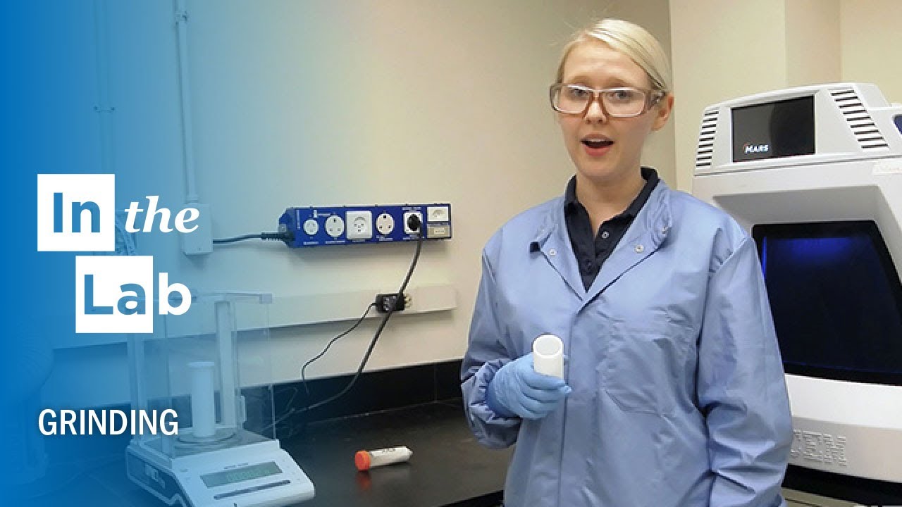 In the Lab: Weighing Samples 9 -Grinding