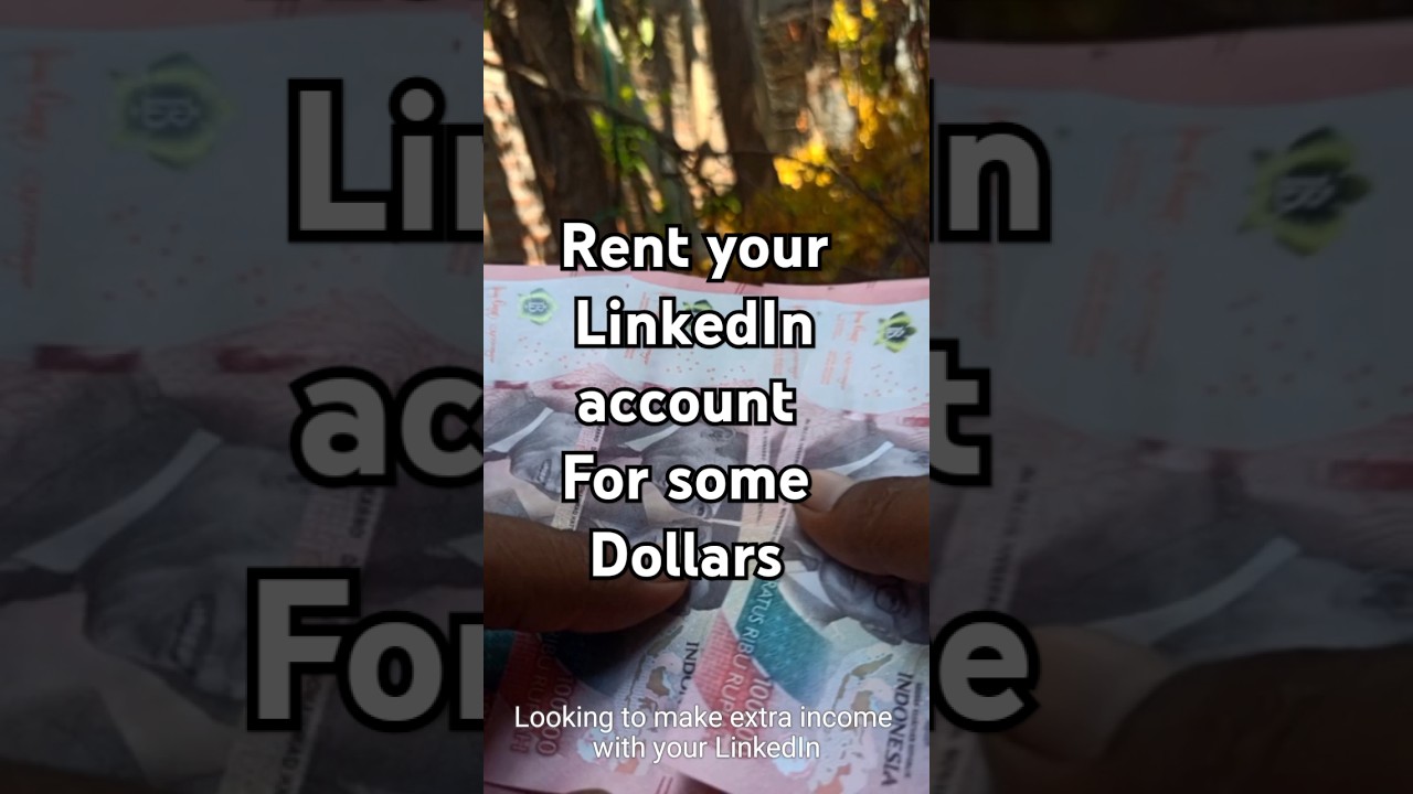 Rent your LinkedIn account for some money #linkedin #linkedintutorial #linkedin #shorts