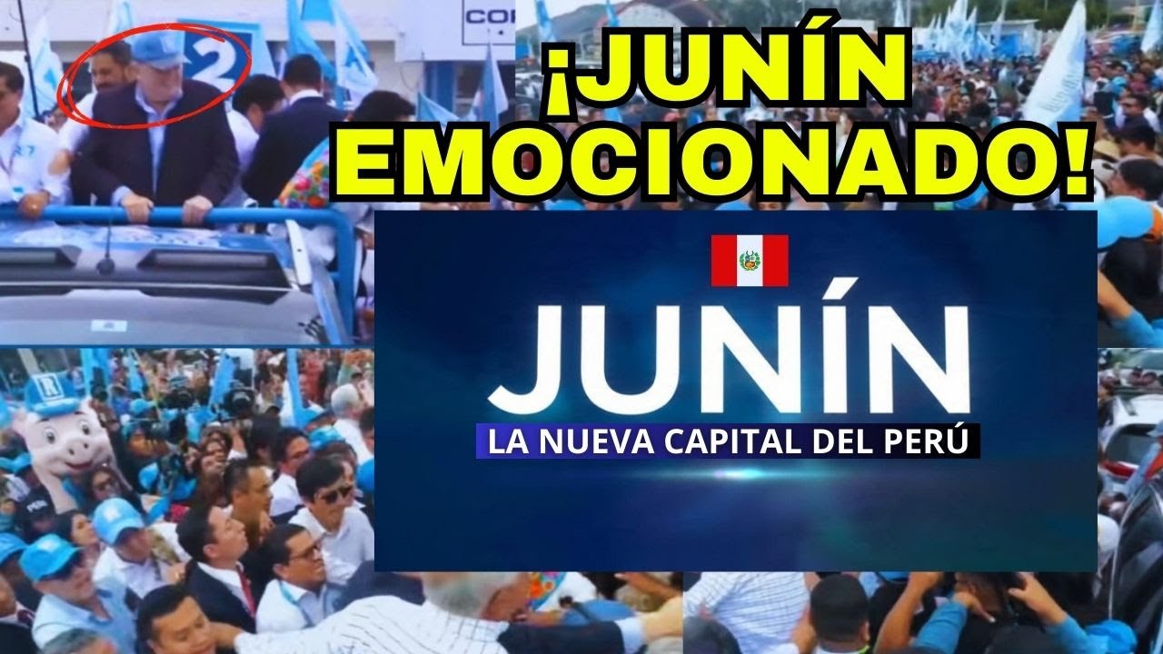 EN JUNÍN se SIENTEN CAPITALINOS a LA LLEGADA DE LÓPEZ ALIAGA / MULTITUDES RECIBEN A PORKY - 2026