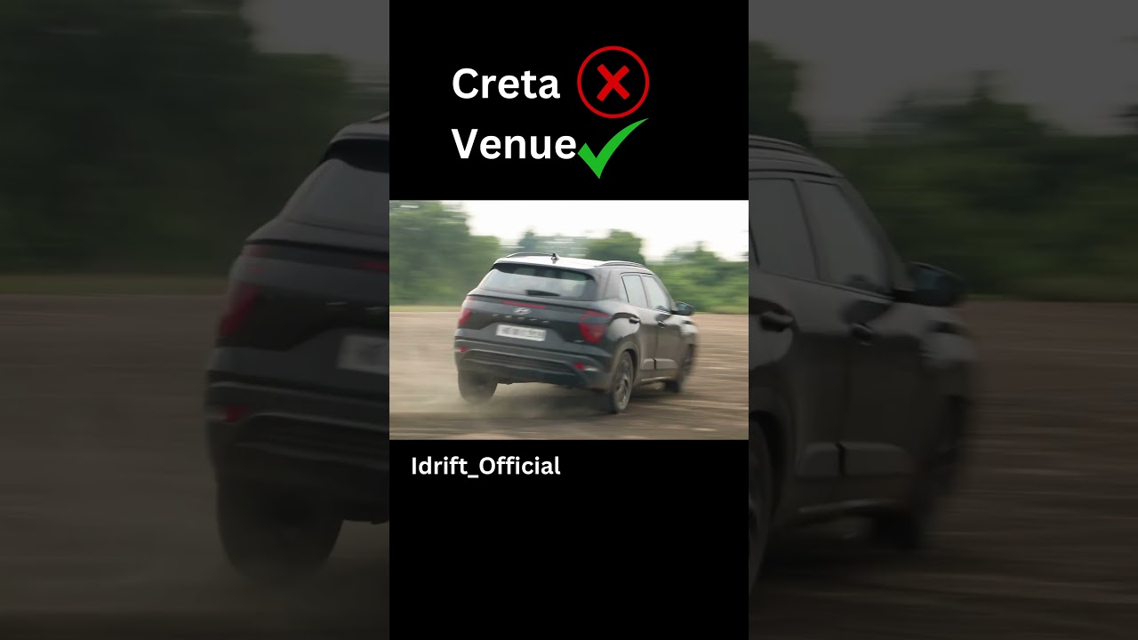 Comment the difference= creta vs venue #drift #hyundai