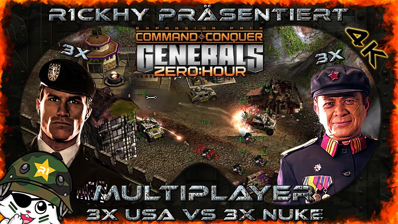 C&C Generals Zero Hour 📢 5 Gänge Menü für den Humvee 😂 | 3vs3 Multiplayer | Mehrspieler | 