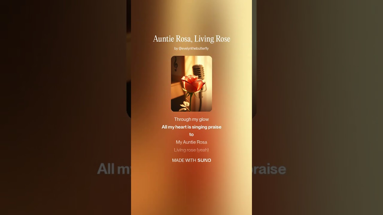 Evelyn G-Auntie Rosa, Living Rose