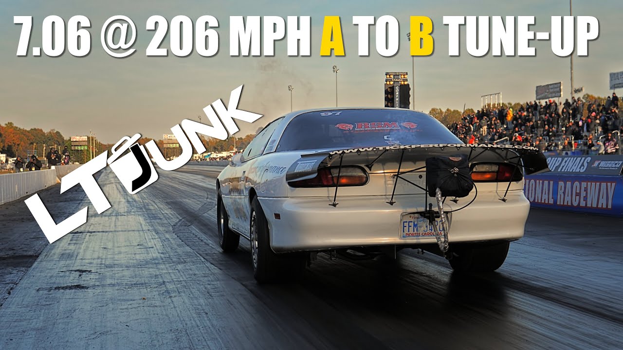The Grubb Worm LT1 Camaro goes 7.06 at 206 MPH on an A to B Tune-up!