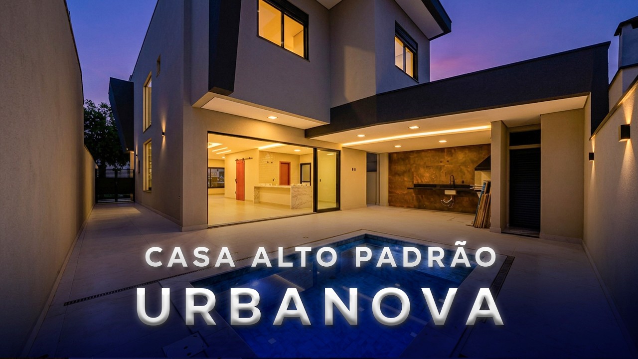 CASA ALTO PADRÃO  COM 4 SUÍTES À VENDA EM CONDOMÍNIO FECHADO - URBANOVA -SJCAMPOS-SP