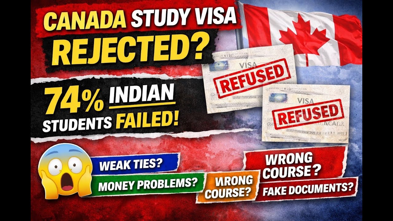 Top Reasons Your Canada Study Visa Gets Rejected (Avoid These Mistakes!) Real IRCC Reasons Explained