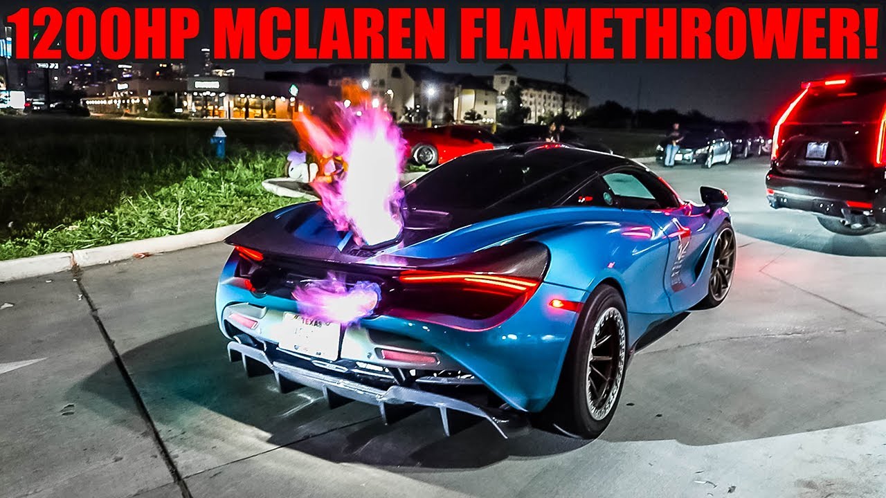 MODIFIED SUPERCARS vs. MUSCLE CARS GO CRAZY LEAVING CAR MEET! (Launches, Flames, Slides, AND MORE!)