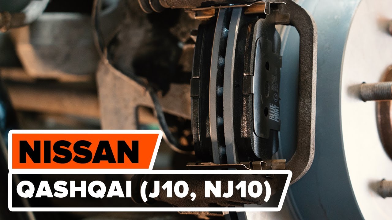 Hoe een remblokken achteraan vervangen op een NISSAN QASHQAI (J10, NJ10) [AUTODOC-TUTORIAL]