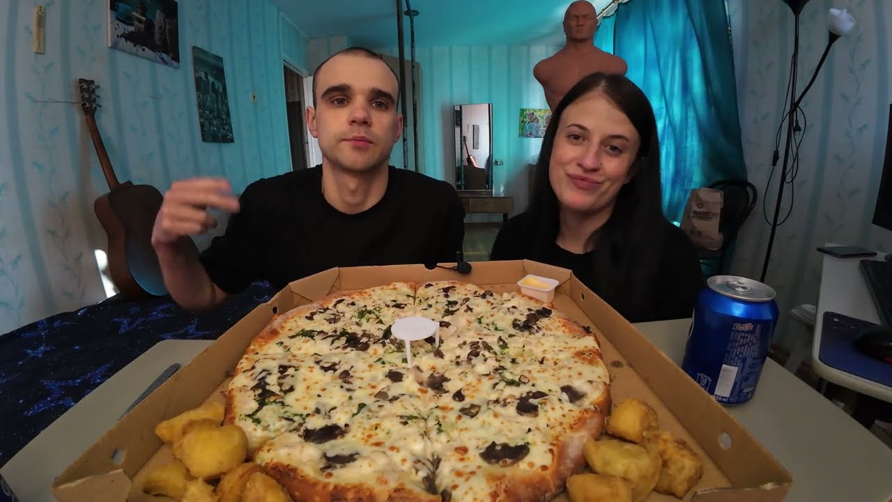 МУКБАНГ ПИЦЦА / PIZZA / КАРТОФЕЛЬ ПО ДЕРЕВЕНСКИ  / ОБЖОР / EATING Mukbang ASMR АСМР 먹방