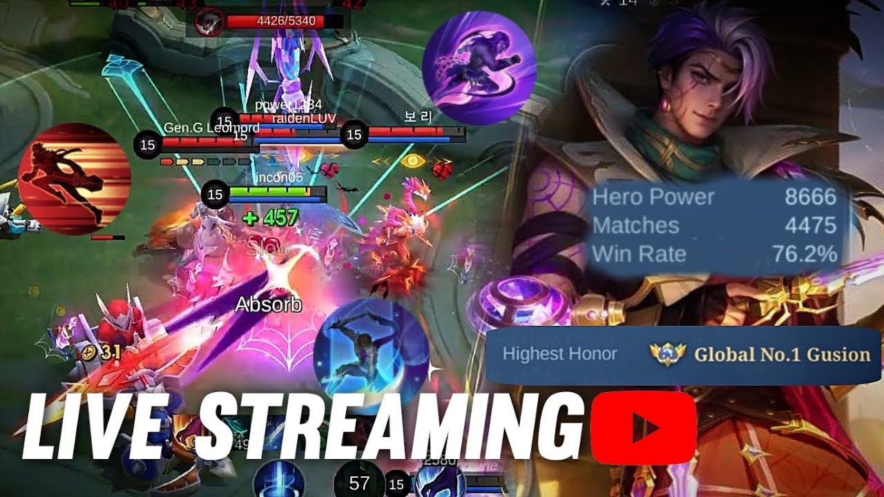 Ex No.1 Global Gusion Live streaming