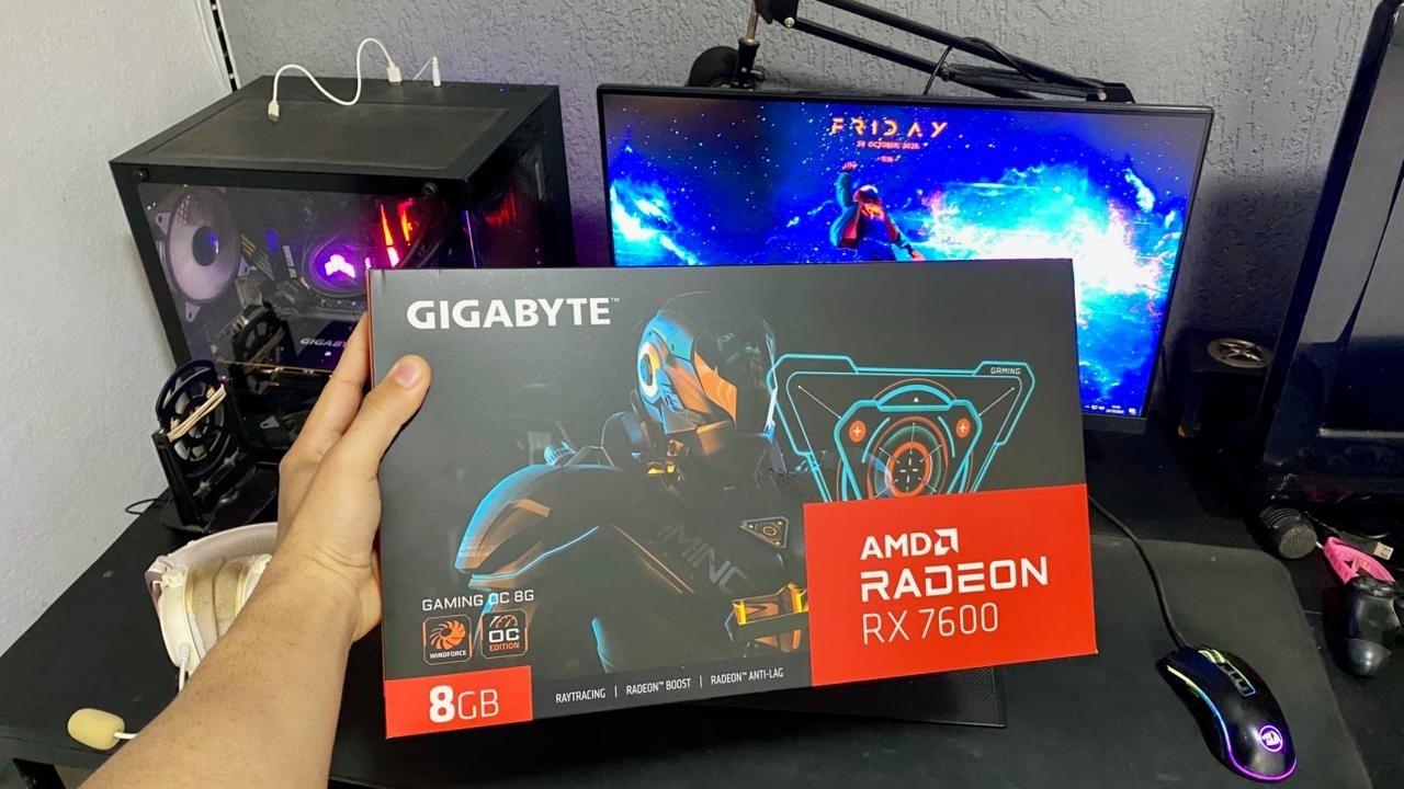 FINALMENTE chegou a minha nova placa de vídeo! RX 7600🔥