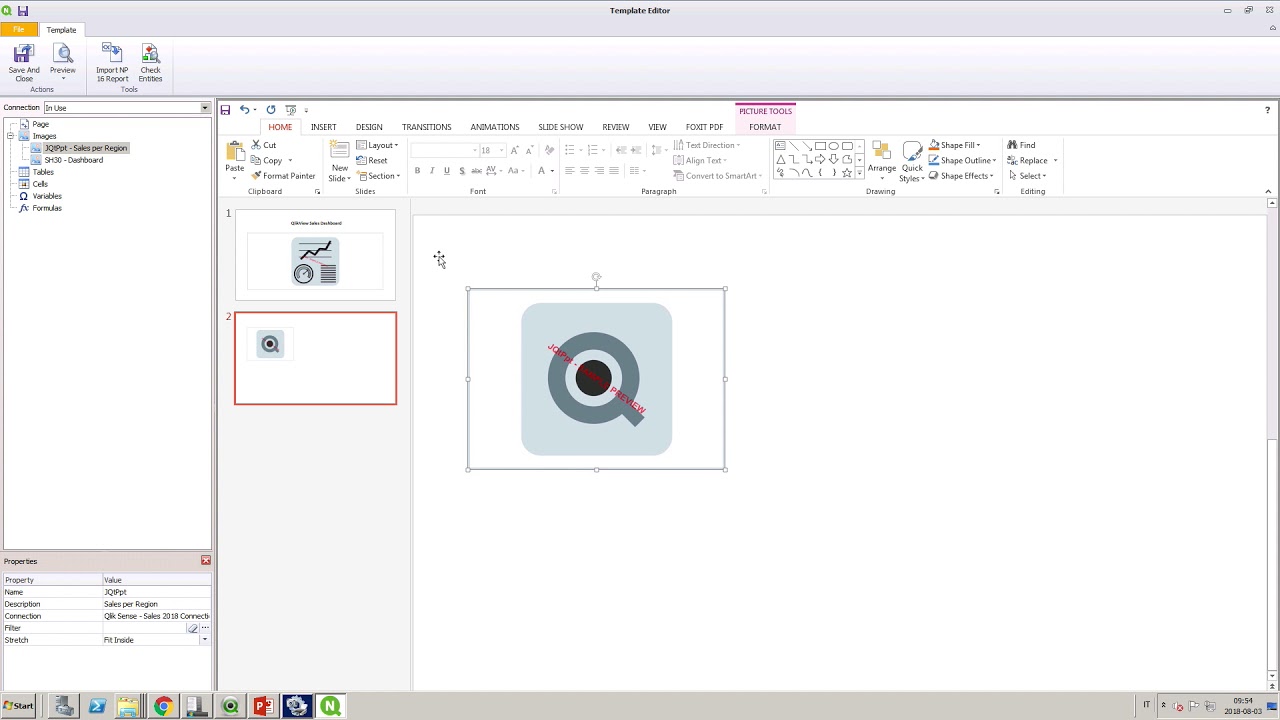 Creating a report using both Qlik Sense and QlikView data – Qlik NPrinting