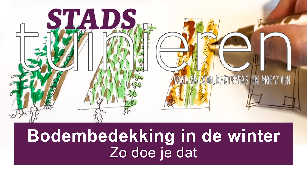 Stadstuinieren - De bodem bedekken in de winter #moestuin