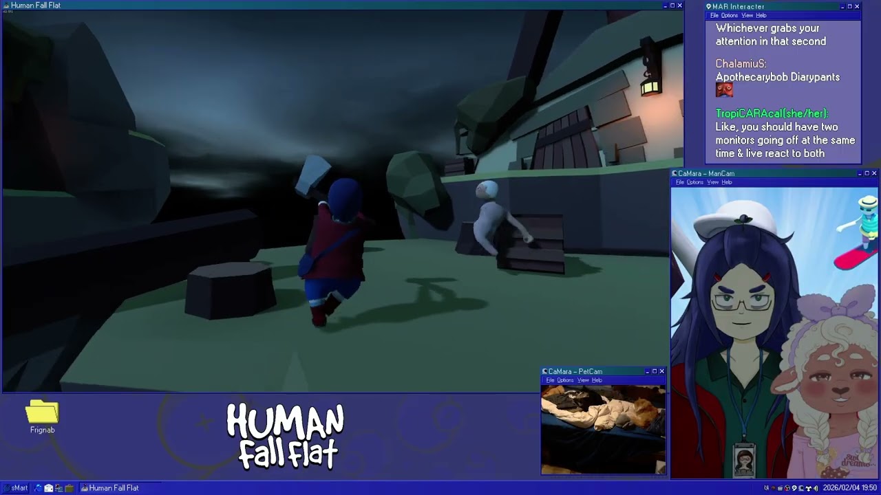 [Human Fall Flat][4] Happy cave wife, happy cave life w/ @Cinnaminnies