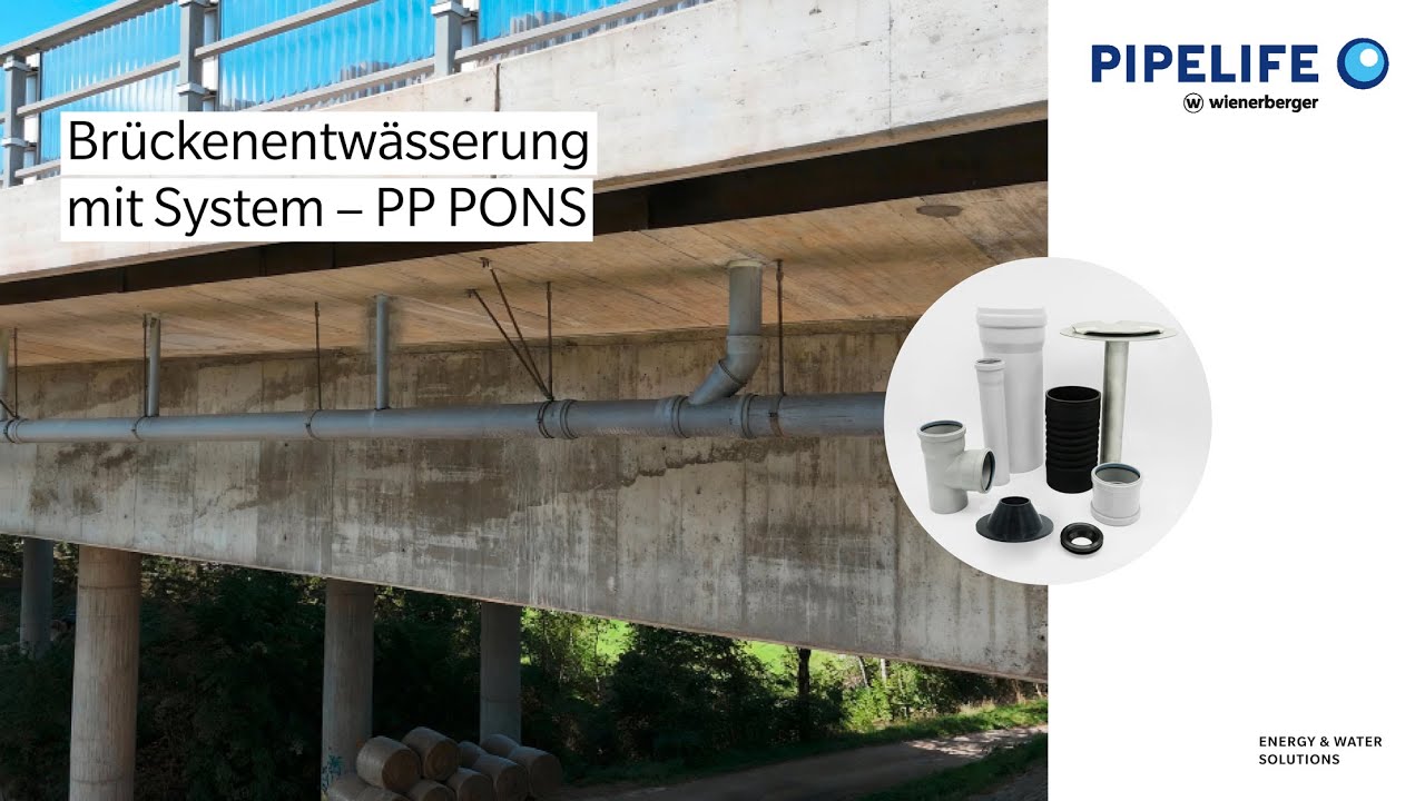 Sichere Brückenentwässerung mit PP PONS
