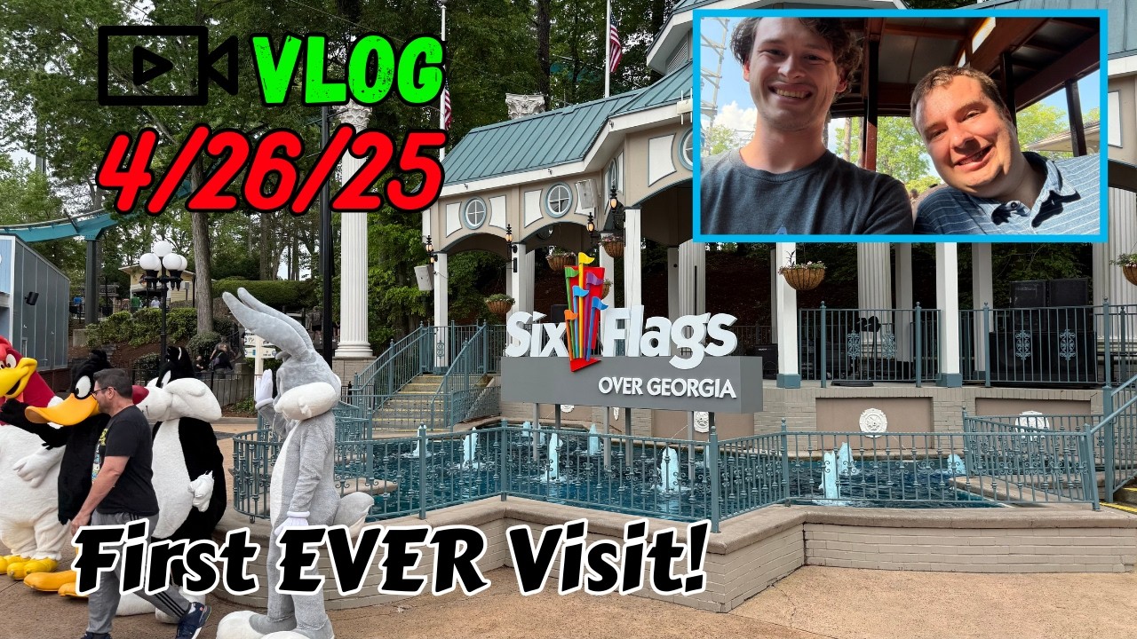 My First Legacy Six Flags Park! | Six Flags Over Georgia Vlog 4.26.25