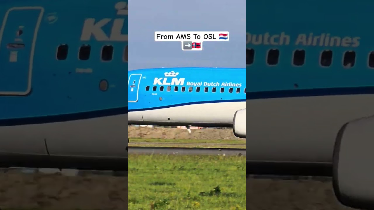 KLM Boeing 737-800 (PH-BXE) Takeoff Amsterdam To Oslo ✈️🇳🇱➡️🇳🇴
