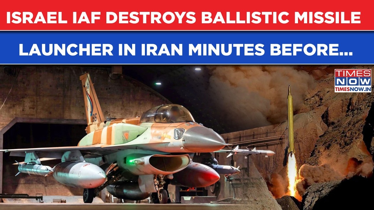 Watch Israeli Jet DESTROY Iran's Missile LAUNCHER In Nick Of Time| Firing Stopped, IRGC Crew Killed