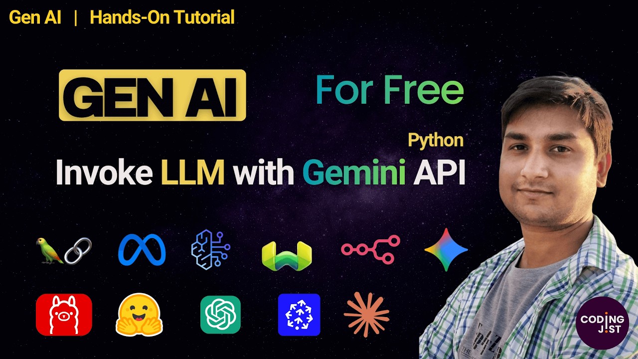 Create Gemini API Key & Invoke Gemini LLM | Hands-On Tutorial | @CodingJist | Aditya Patel