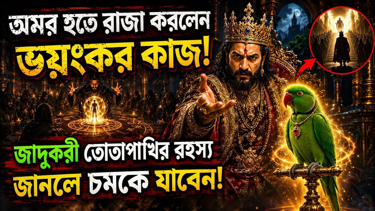 অমর হতে রাজা করলেন ভয়ংকর কাজ! জাদুকরী তোতাপাখির রহস্য জানলে চমকে যাবেন!