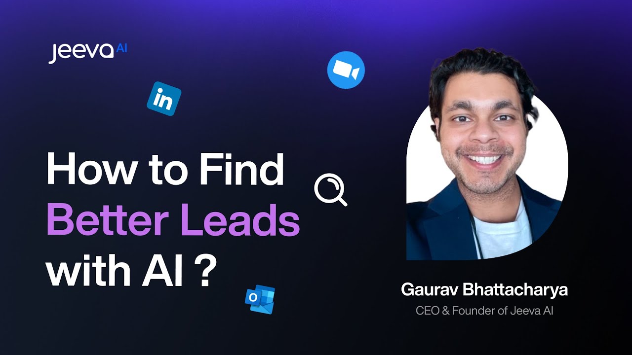 Unlock AI-Powered Lead Generation | Live Webinar with Gaurav Bhattacharya - CEO & Founder, Jeeva AI