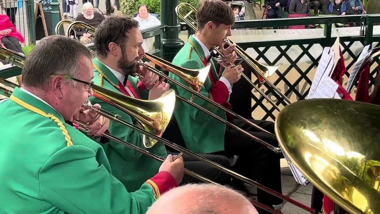 2- Worth Valley Railway - Hebden Bridge Brass Band - Wetherby Bandstand - 24th Sept 2023