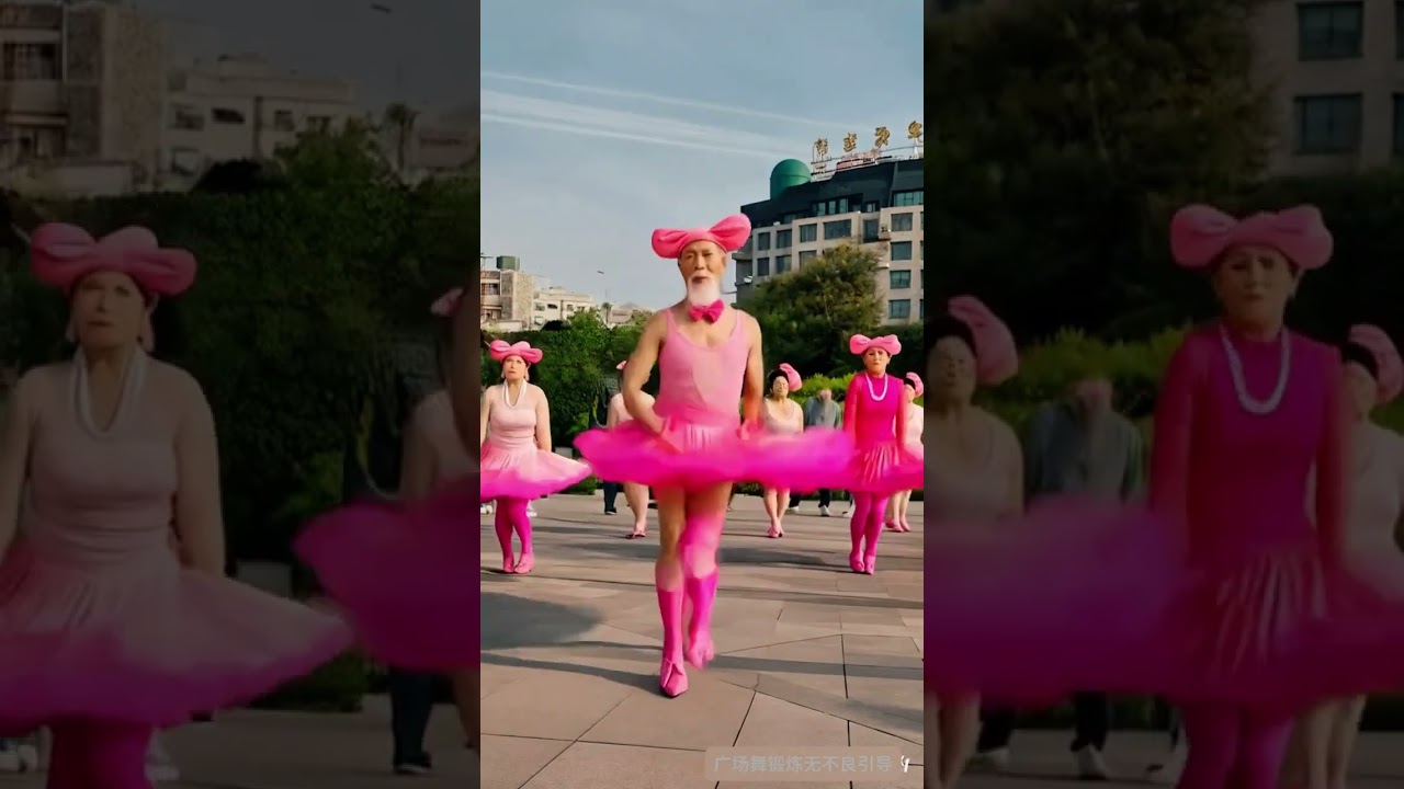85-year-old Uncle Wang has been a square dancer for 20 years. His dance moves are standard and he