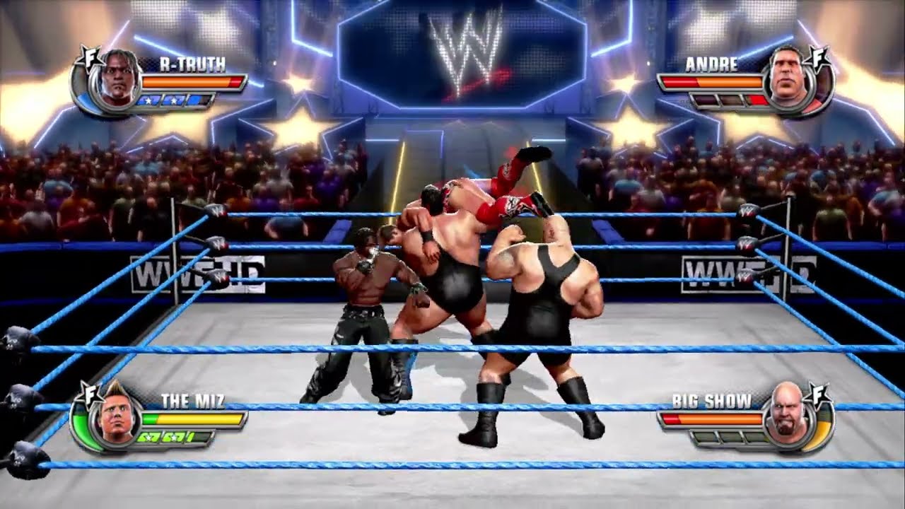 WWE All Stars - Awesome Truth vs Andre the Giant & The Big Show