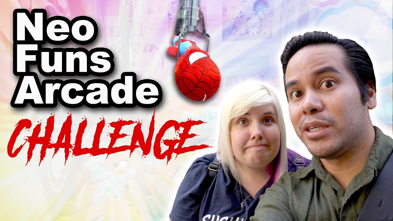 Claw machine versus challenge at NeoFuns arcade!