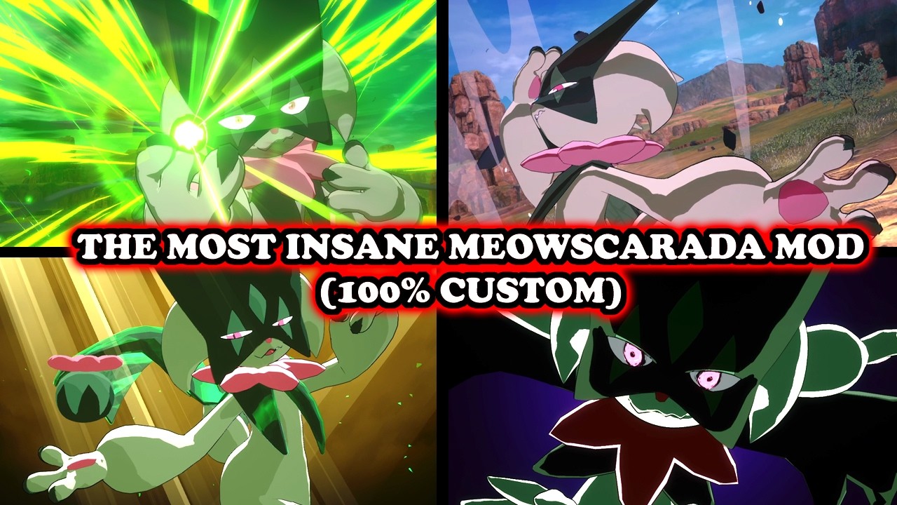 THE MOST INSANE POKEMON MOD EVER: Meowscarada (100% Custom Cinematic Skills) | DB Sparking! Zero