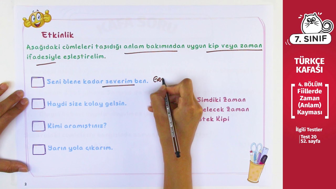 7. Sınıf Türkçe Ders #13 - Fiillerde Zaman (Anlam) Kayması