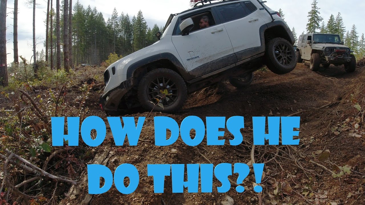 Сможет ли Jeep Renegade угнаться за Jeep Wrangler? Как он не катится???