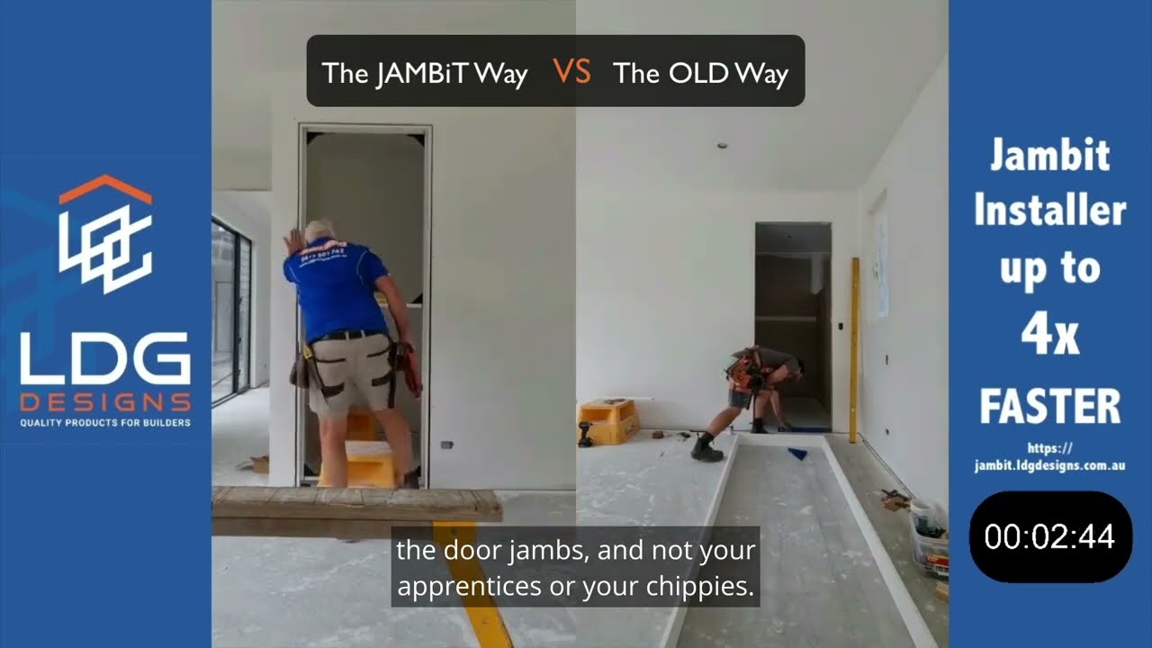 JambIt Installer vs Conventional Door Jamb Installation