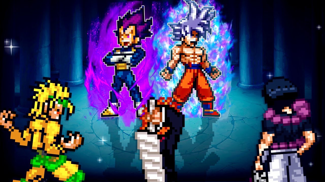 Mui Goku and Vegeta Vs EVERYONE In MUGEN ONLINE