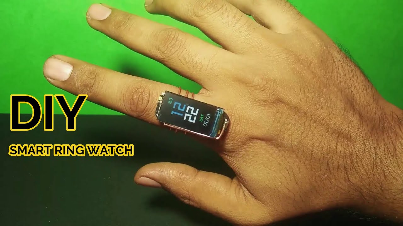 How to make smart ring watch || cool idea