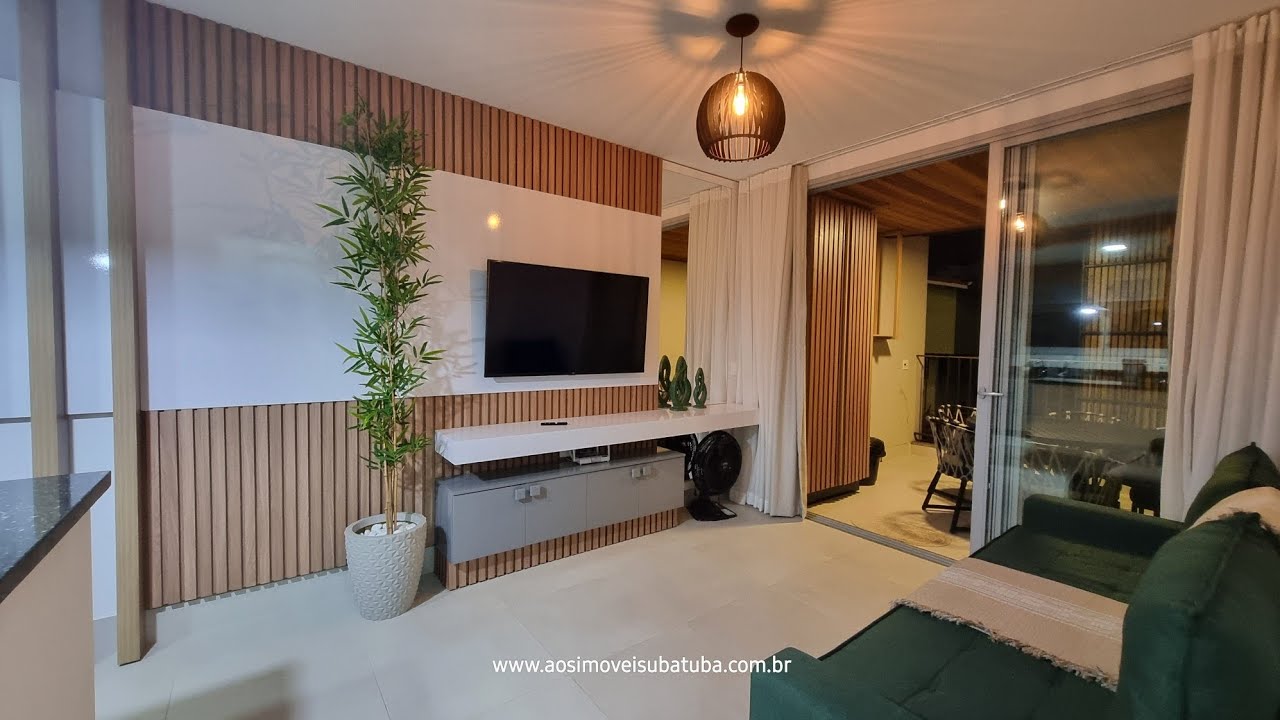 Apartamento de aluguel temporada na Praia Grande de Ubatuba SP com  2 suítes  Edifício Bambu!